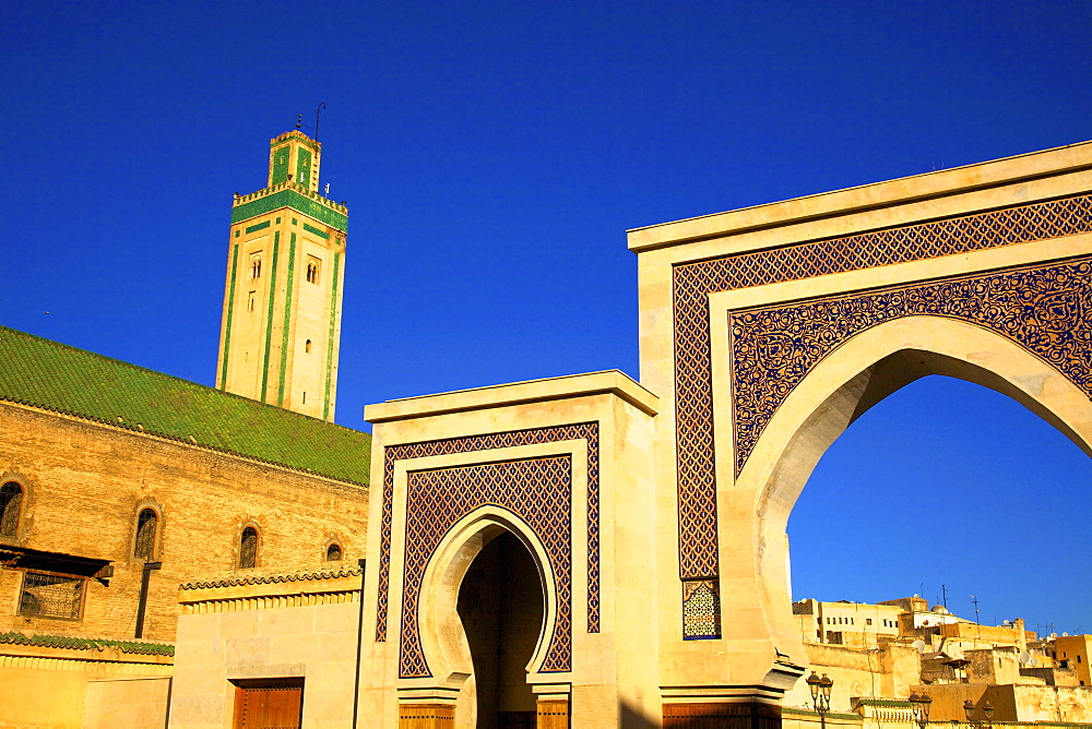 Mosque R'Cif, R'Cif Square (Place Er-Rsif), Fez, Morocco, North Africa, Africa