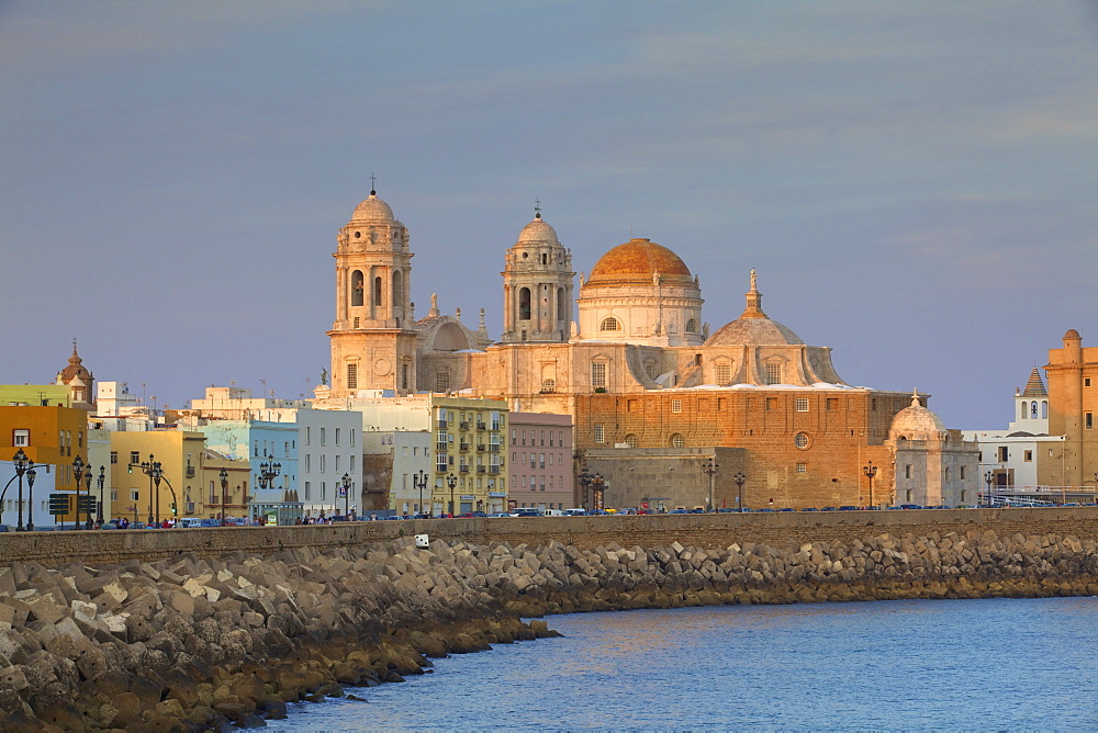 Church of Santa Cruz and Cathedral, Cadiz, Cadiz Province, Andalucia, Spain, Europe