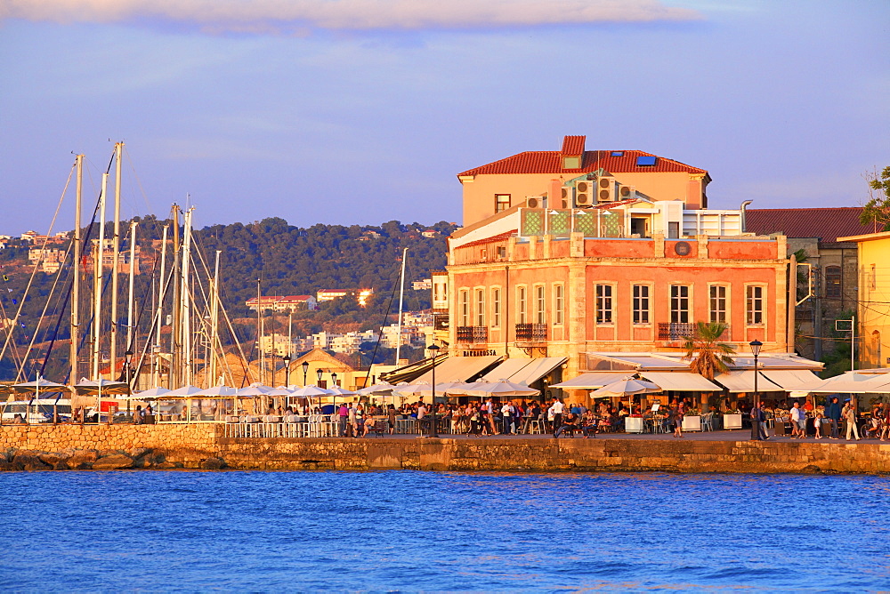 The Venetian Harbour, Chania, Crete, Greek Islands, Greece, Europe