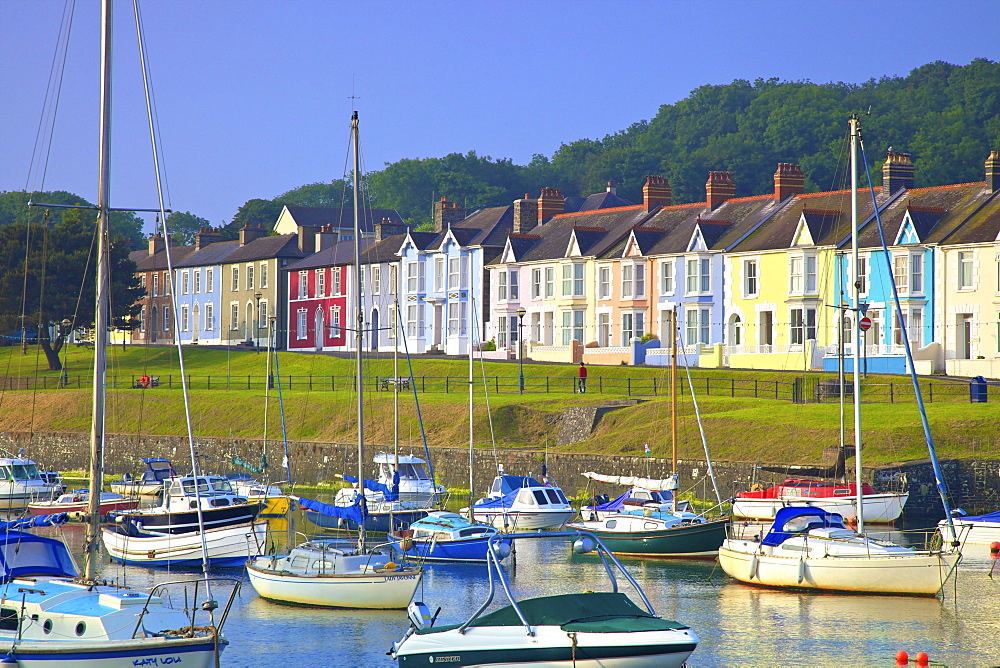 The Harbour at Aberaeron, Cardigan Bay, Wales, United Kingdom, Europe