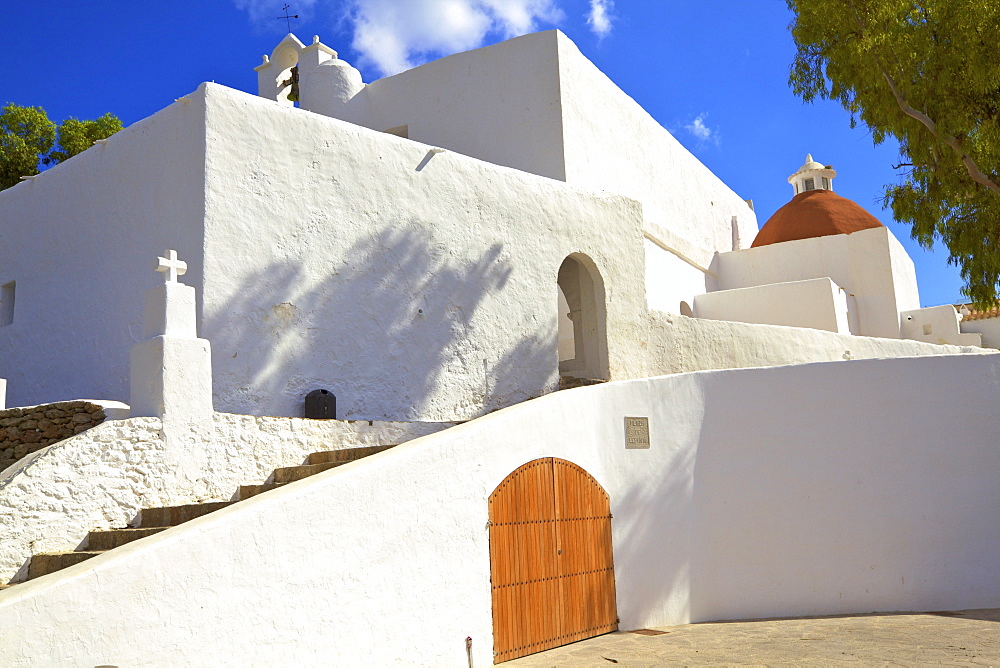 Church of Santa Eularia, Santa Eularia des Riu, Ibiza, Balearic Islands, Spain, Europe