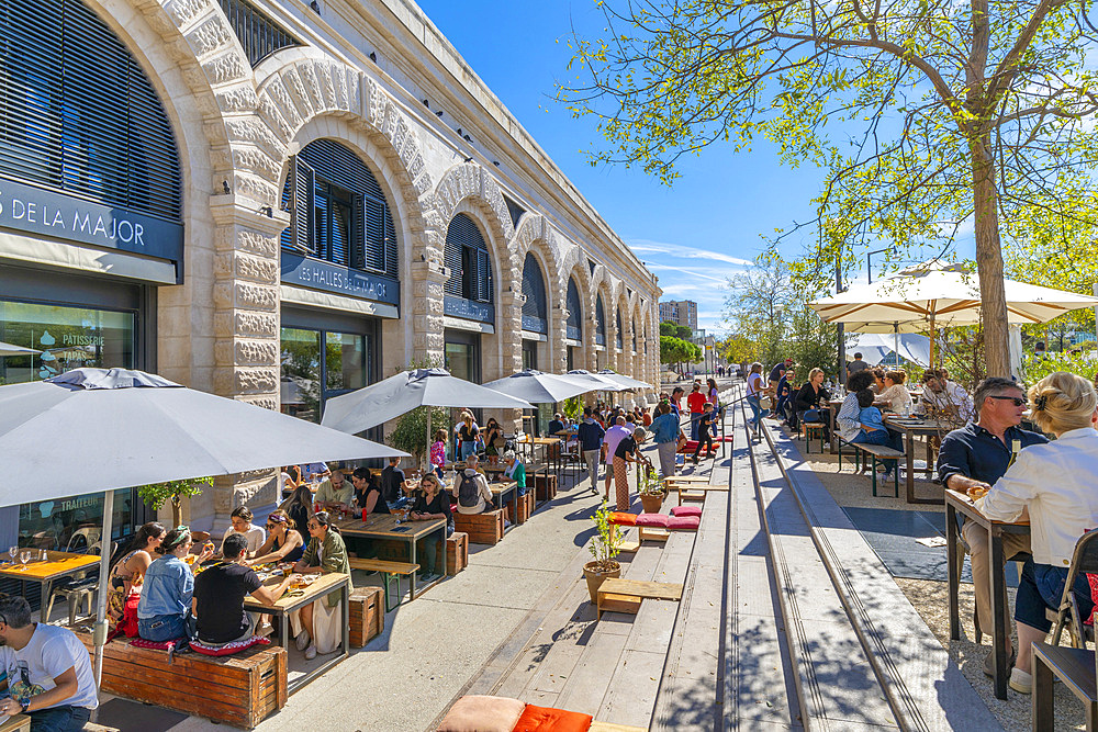 Les Halles de la Major, Marseille, Bouches du Rhone, Provence-Alpes-Cote d'Azur, France, Western Europe