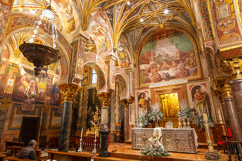 The Tabernacle Chapel of The Mosque (Mezquita) and Cathedral of Cordoba, UNESCO World Heritage Site, Cordoba, Andalusia, Spain, Europe