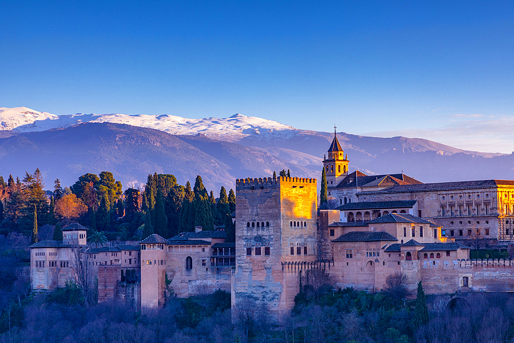 The Alhambra, UNESCO World Heritage Site, Granada, Andalusia, Spain, Europe