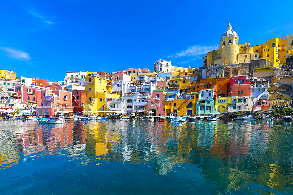 Marina di Corricella, Procida, Flegrean Islands, Campania, Italy, Europe