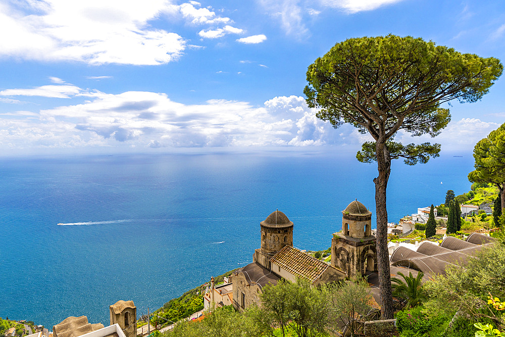 View from Ravello, Amalfi Coast (Costiera Amalfitana), UNESCO World Heritage Site, Campania, Italy, Europe