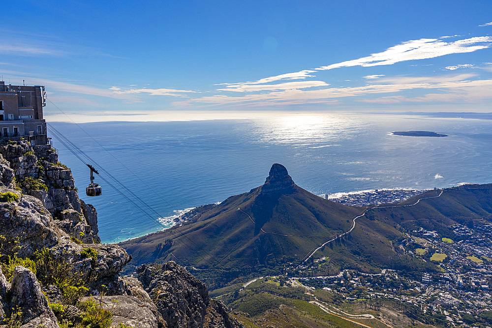 View from Table Mountain, Cape Town, Western Cape Province, South Africa, Africa