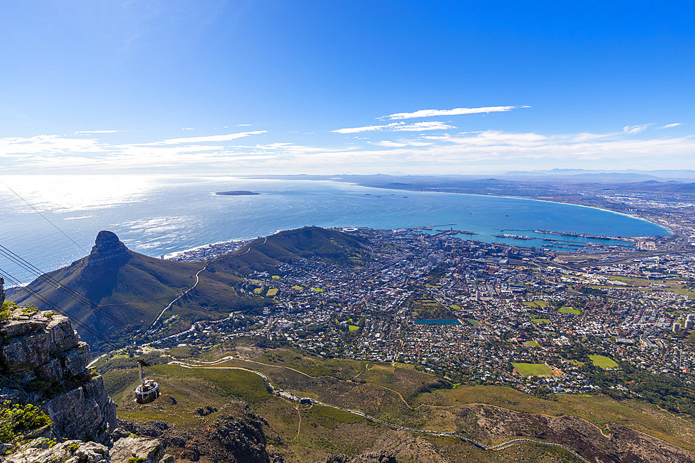 View from Table Mountain, Cape Town, Western Cape Province, South Africa, Africa