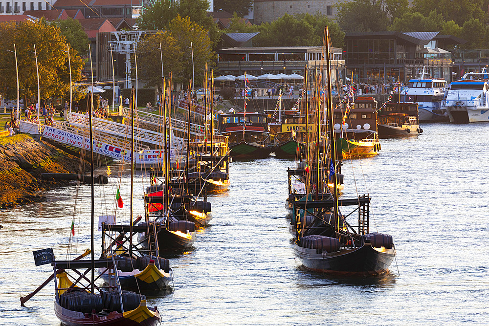 Rabelo Boats on the River Douro, Porto, Portugal, Norte, Portugal, Europe