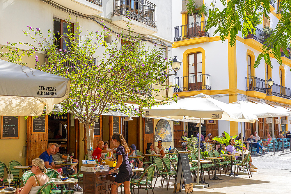 Restaurants in Dalt Vila, Ibiza, Balearic Islands, Spain