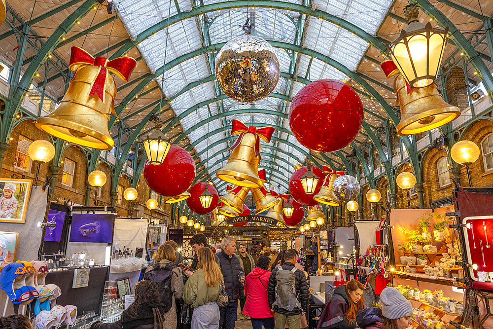 Christmas Decorations at Covent Garden, London, UK