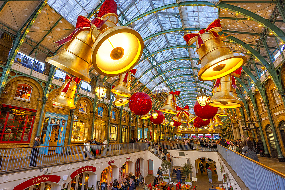 Christmas Decorations at Covent Garden, London, UK