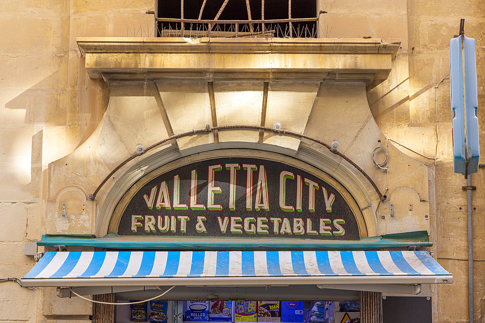 Old Shop Front, Valletta, Malta, Southern Europe