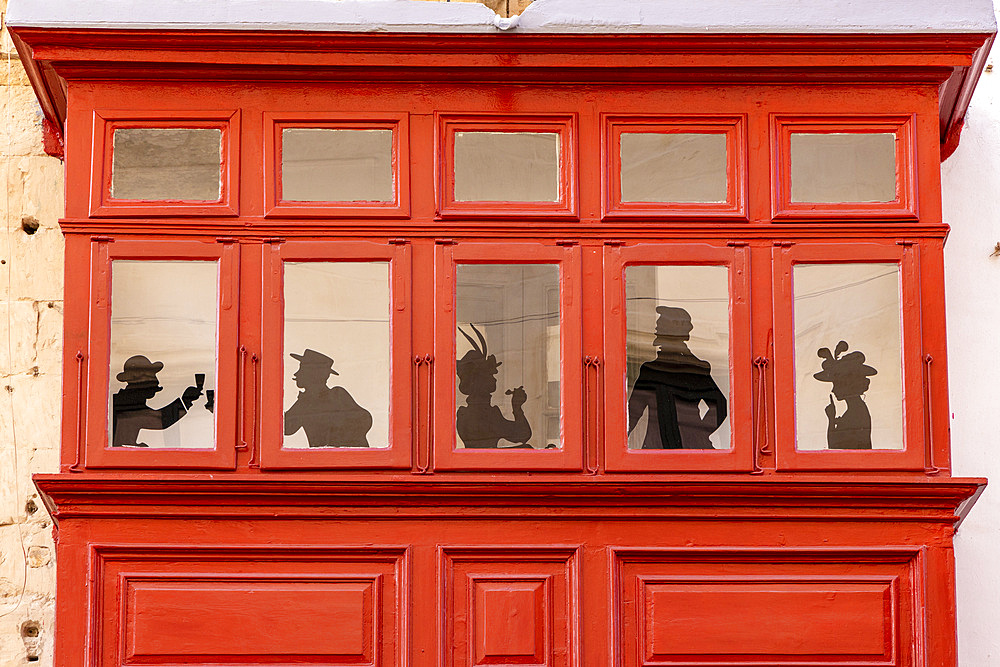 A Typical Maltese Balcony, Valletta, Malta, Southern Europe