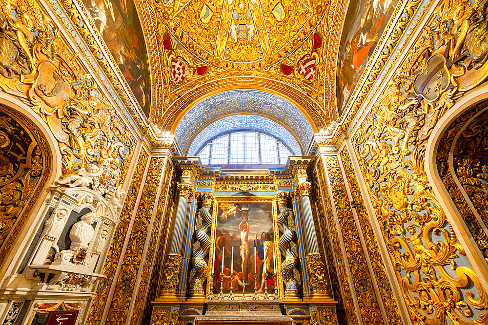 Chapel of the Langue of Auvergne in St. John's Co-Cathedral, Valletta, Malta, Southern Europe