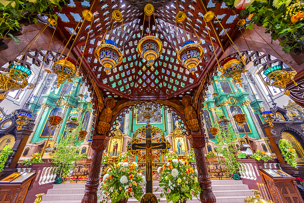 The Interior of the Orthodox Church of the Holy Spirit, Vilnius, Lithuania, Northern Europe