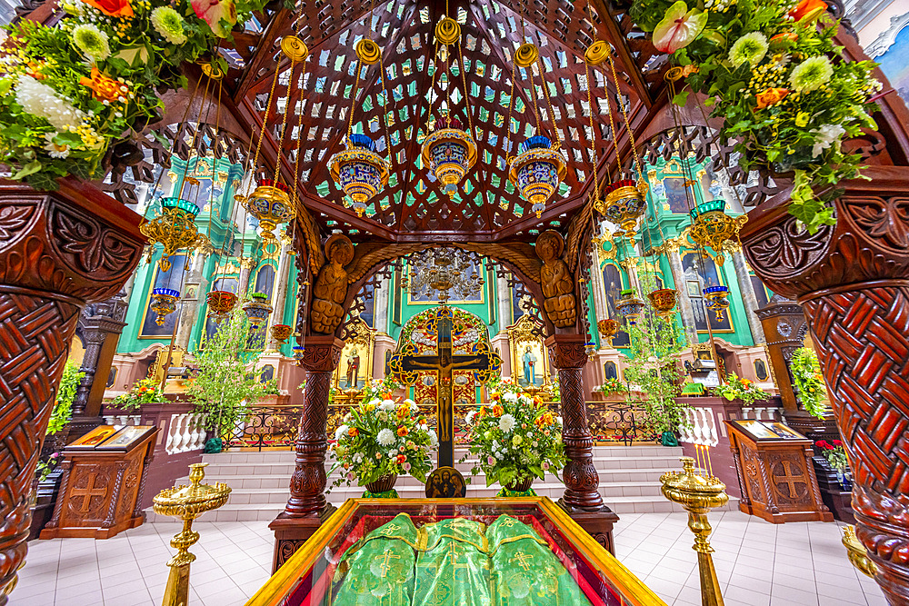 The Interior of the Orthodox Church of the Holy Spirit, Vilnius, Lithuania, Northern Europe