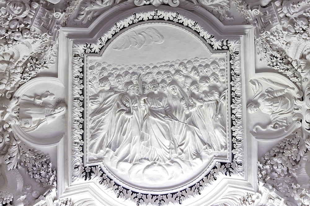 Interior of the Church of St. Peter and St. Paul, Vilnius, Lithuania, Northern Europe