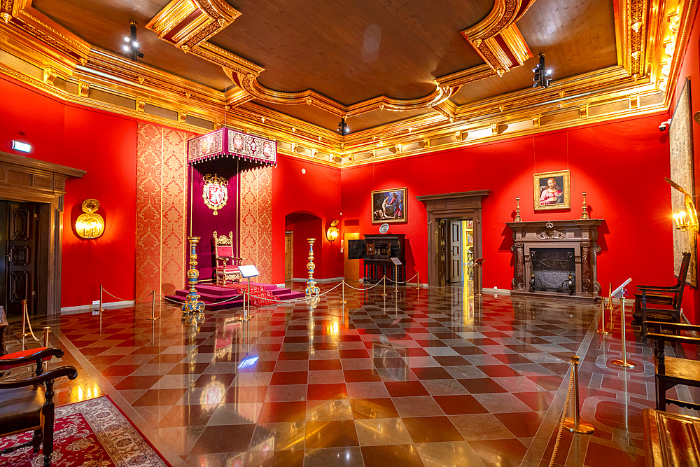 Throne Room, Palace of the Grand Dukes of Lithuania, Vilnius, Lithuania, Northern Europe