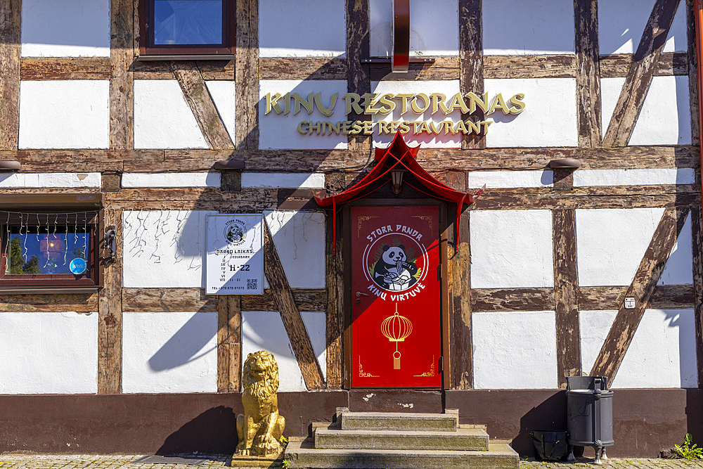 Fachwerk Styled Traditional Buildings, Klaipeda, Lithuania, Northern Europe