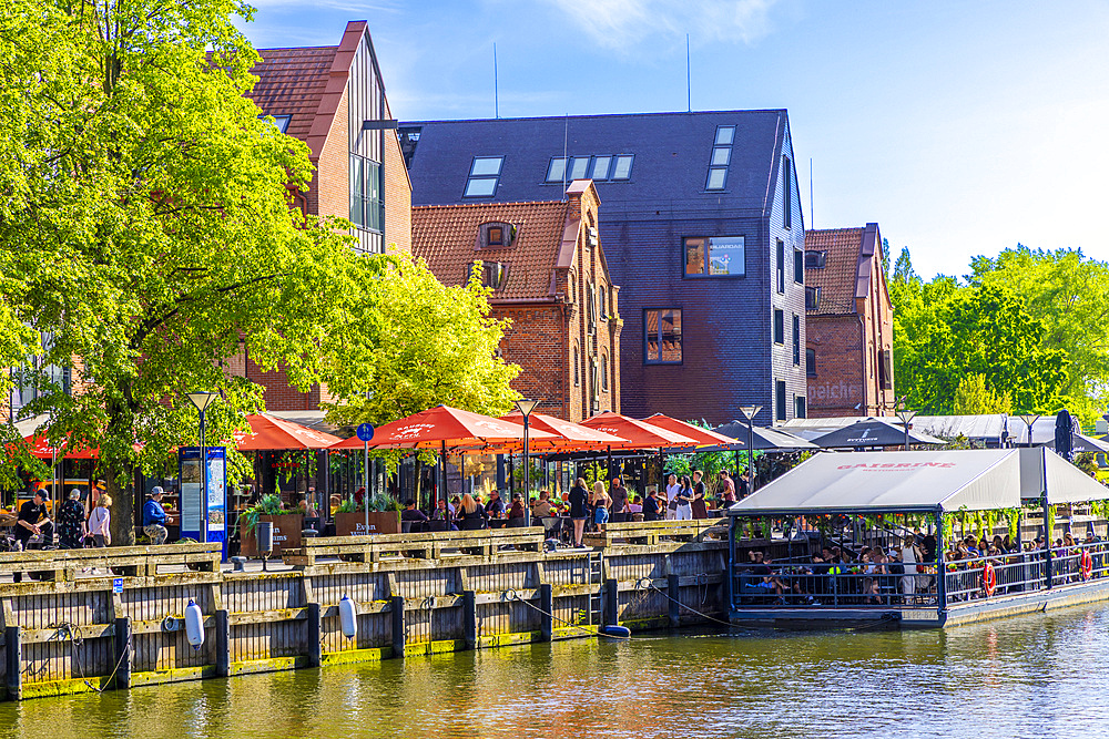 Restaurants in The Old Port Area of Klaipeda, Klaipeda, Lithuania, Northern Europe