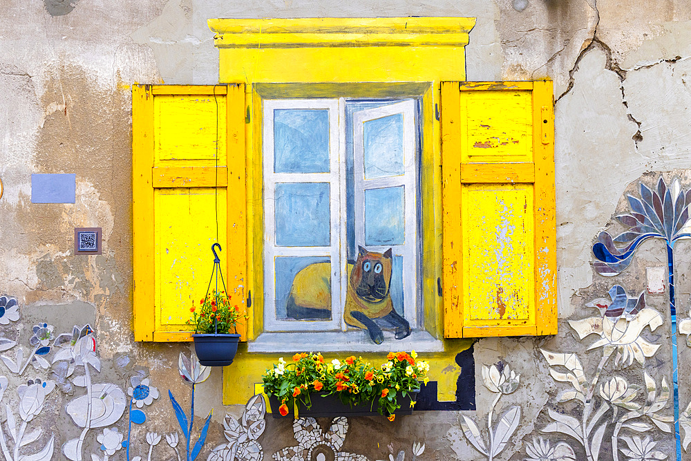 The Yard Gallery, a Residential Courtyard Featuring Murals, Kaunas, Lithuania, Northern Europe