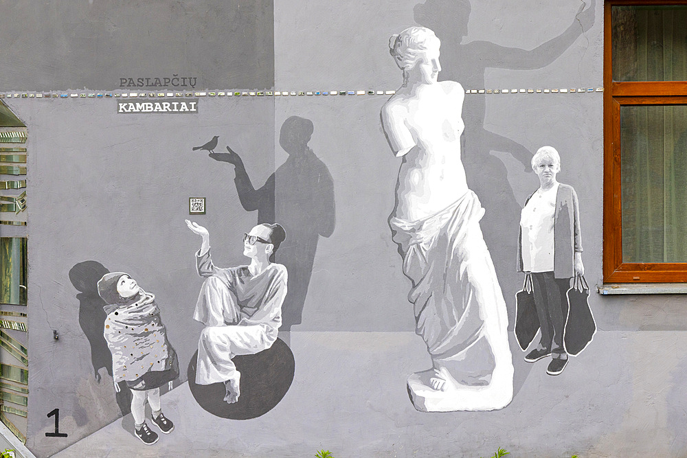 The Yard Gallery, a Residential Courtyard Featuring Murals, Kaunas, Lithuania, Northern Europe