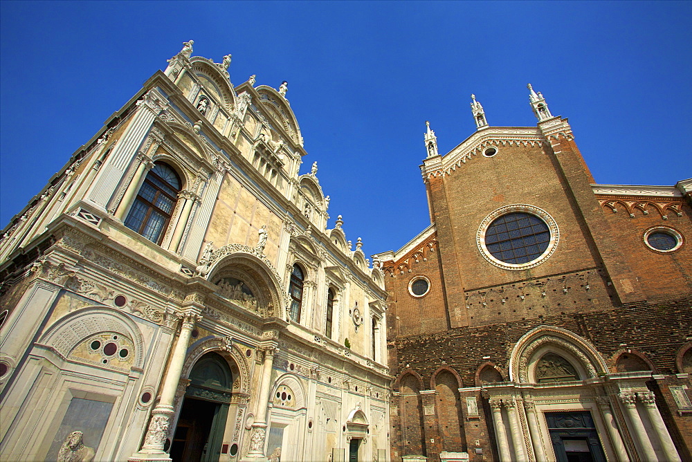 Scuola di San Marco and Santi Giovanni e Paolo, Venice, UNESCO World Heritage Site, Veneto, Italy, Europe