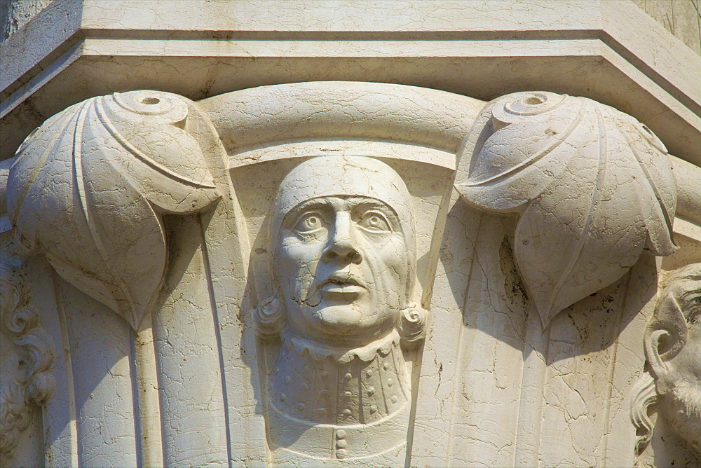 Details of Palazzo Ducale, Piazza San Marco, Venice, UNESCO World Heritage Site, Veneto, Italy, Europe