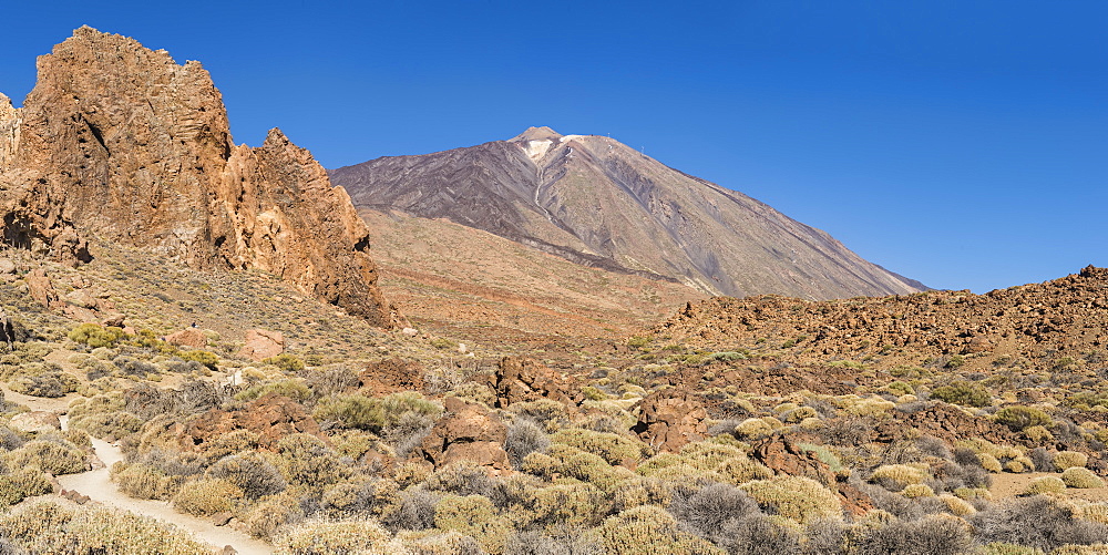 Mount Teide volcano, Teide National Park, UNESCO World Heritage Site, Tenerife, Canary Islands, Spain, Europe