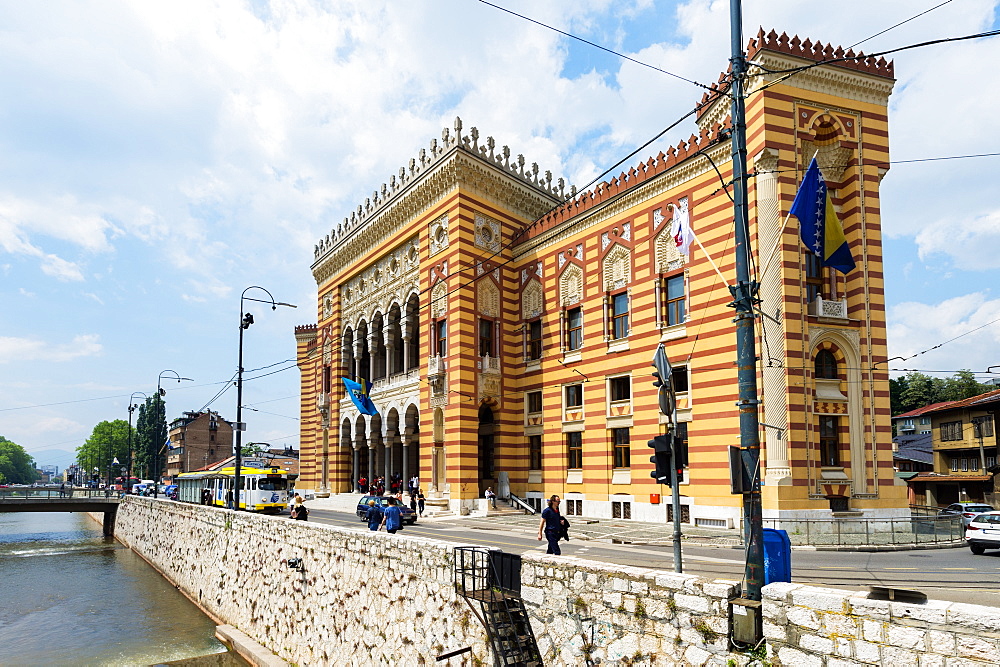 City hall in old town of Sarajevo, Bosnia and Hercegovina, Europe