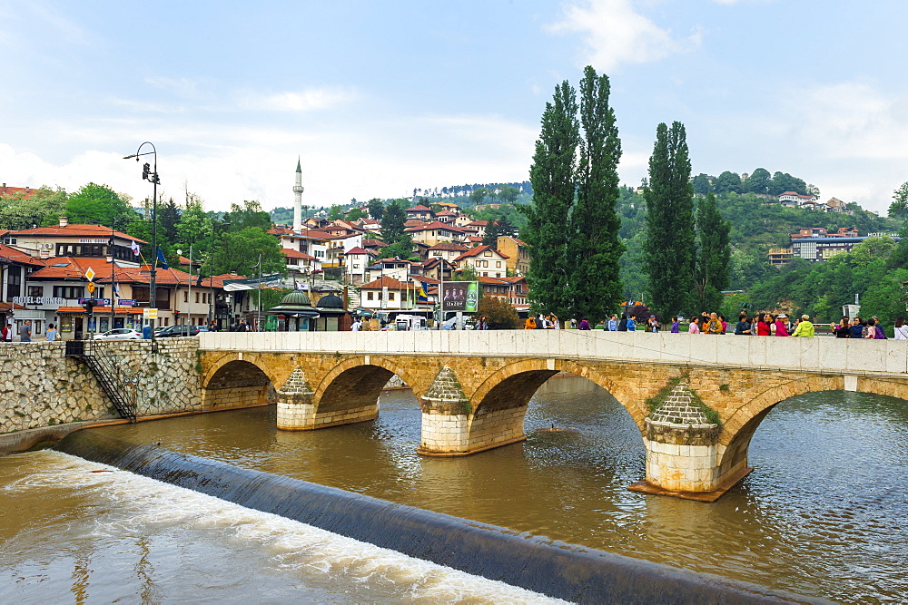 Seher-Cehaja Bridge in Sarajevo, Bosnia and Hercegovina, Europe