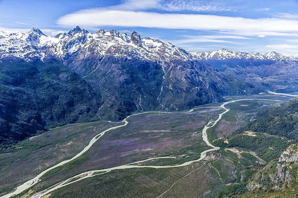 Laguna San Rafael National Park, aerial view, Aysen Region, Patagonia, Chile, South America