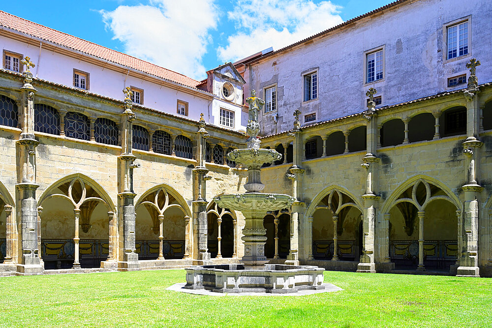 Santa Cruz Monastery, Cloister, Coimbra, Beira, Portugal, Europe