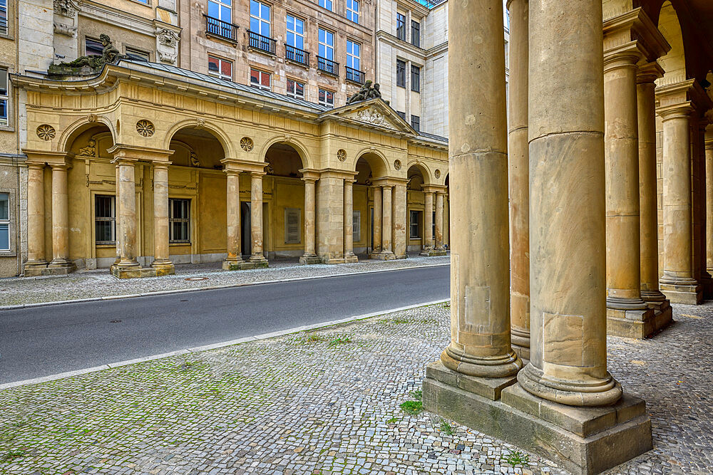 Mohren colonnade, Unter den Linden, Berlin, Germany, Europe