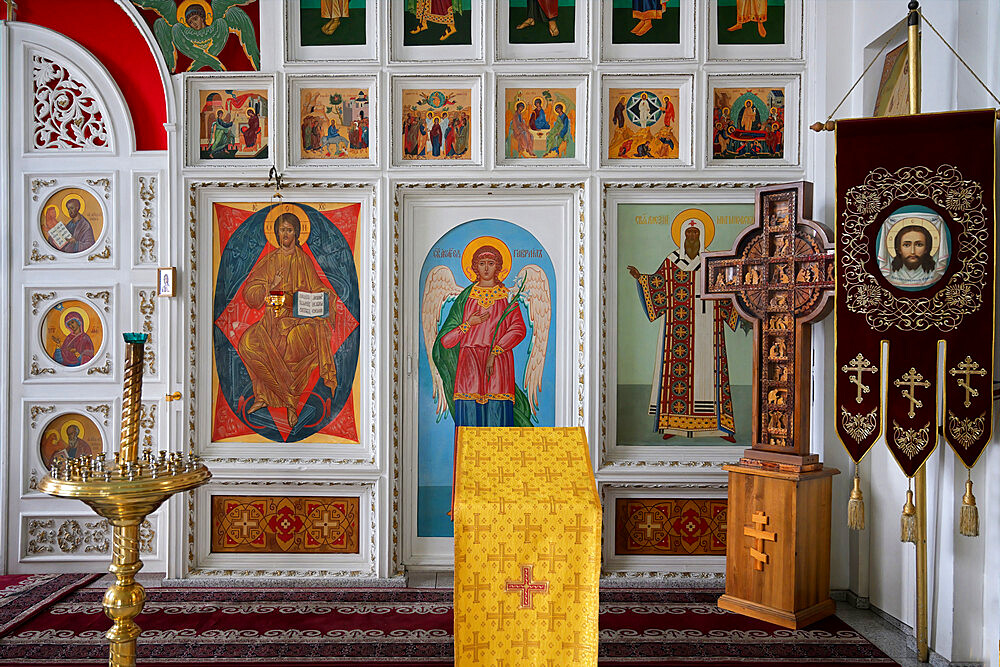 Russian Orthodox cathedral of the Holy Resurrection, Lateral Chapel, Bishkek, Kyrgyzstan