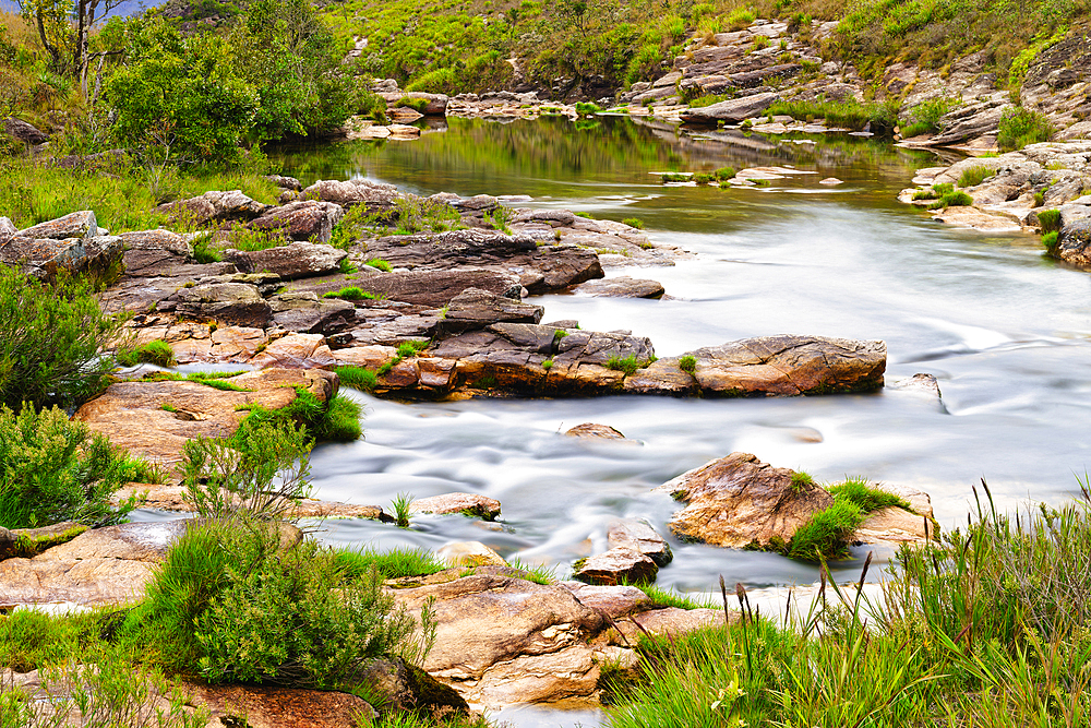 Small stream, Serra da Canastra, Minas Gerais, Brazil, South America