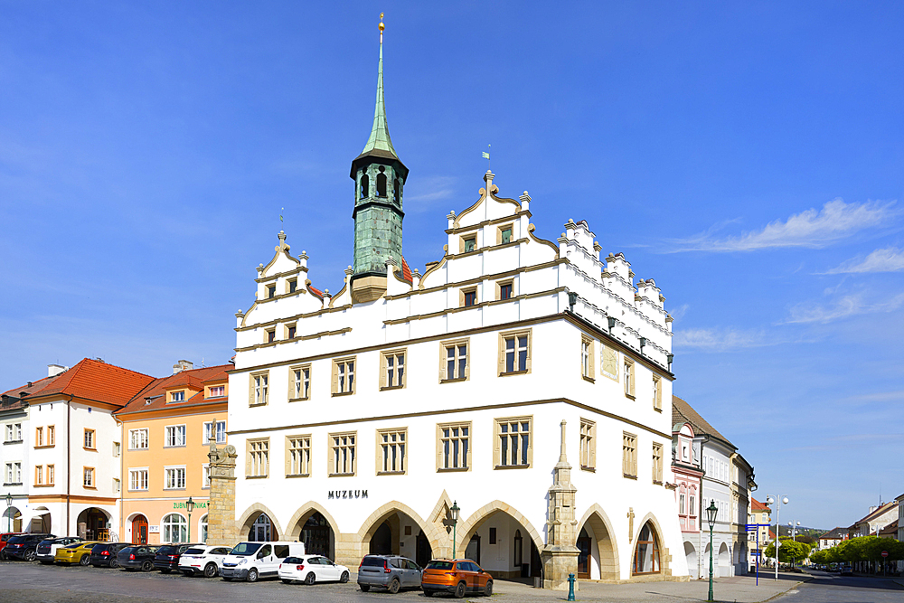 Litomerice old town hall converted into a Museum, Litomerice, Bohemia, Czech Republic (Czechia), Europe