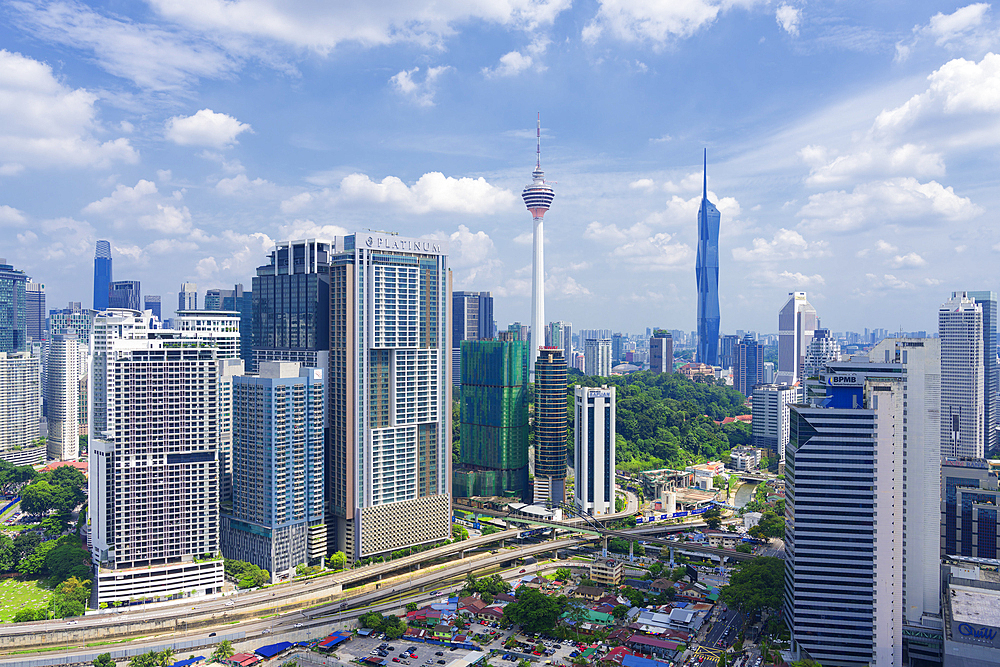 Kuala Lumpur city skyline, Malaysia, Asia