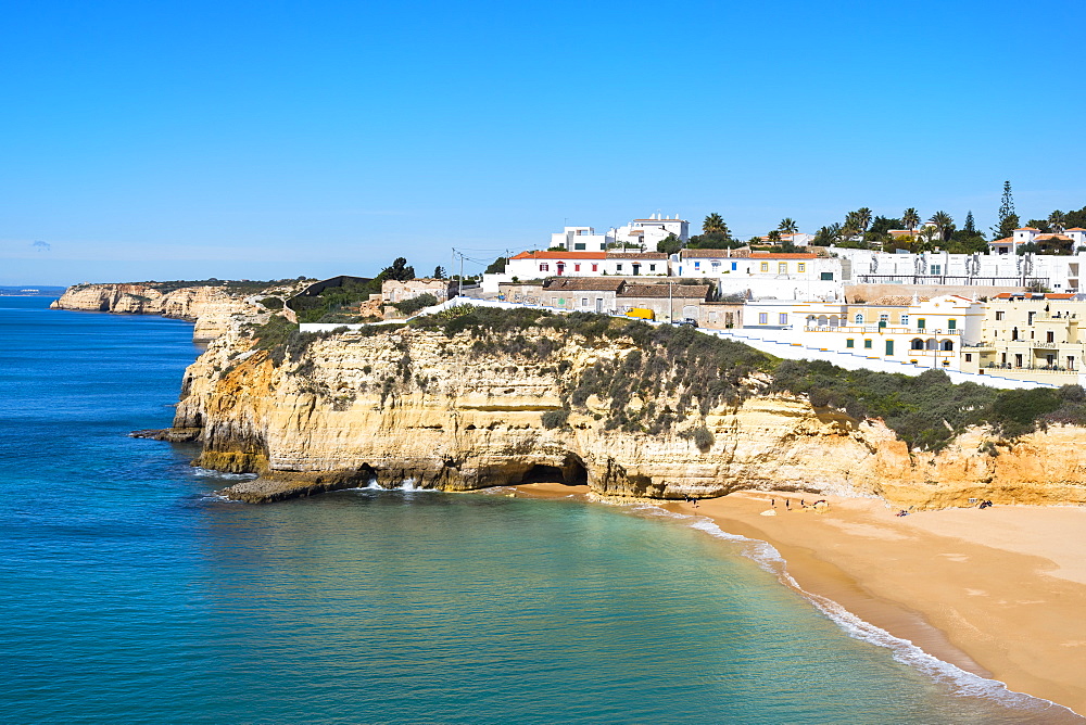 Carvoeiro and Beach, Algarve, Portugal, Europe