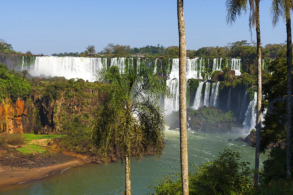 Iguazu Falls from Argentinian side, UNESCO World Heritage Site, on border of Argentina and Brazil, Argentina, South America