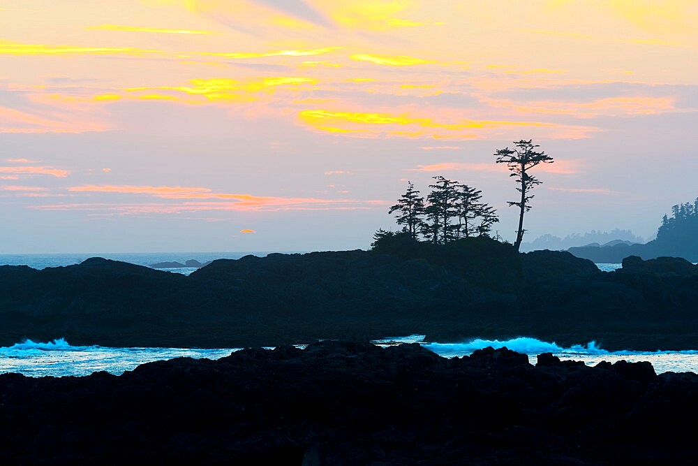 Sunset, Ucluelet, Vancouver Island, British Columbia, Canada, North America