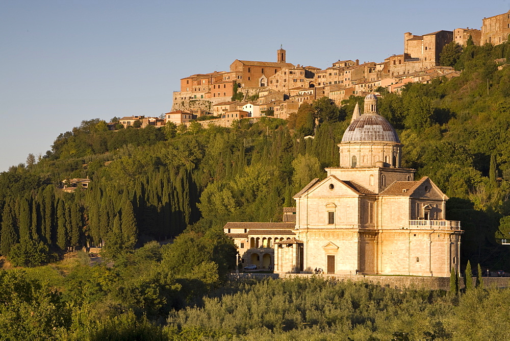 The hilltop village of Montepulciano, Tuscany, Italy, Europe