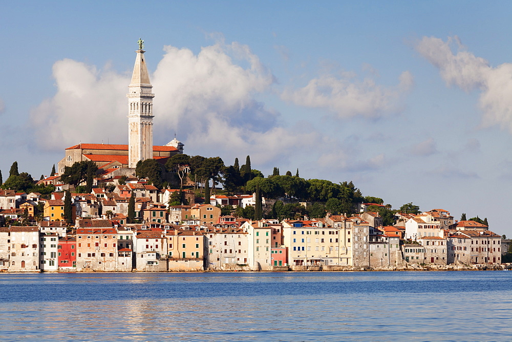 Old town and the cathedral of St. Euphemia, Rovinj, Istria, Croatia, Adriatic, Europe 