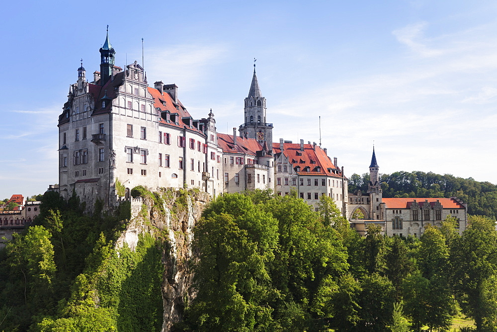 Sigmaringen Castle, Upper Danube Nature Park, Swabian Alb, Baden Wurttemberg, Germany, Europe