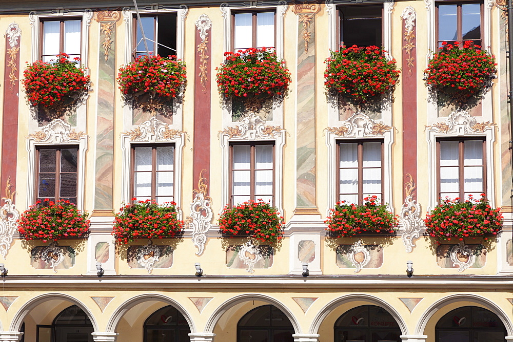 Steuerhaus building at market square, Memmingen, Schwaben, Bavaria, Germany, Europe