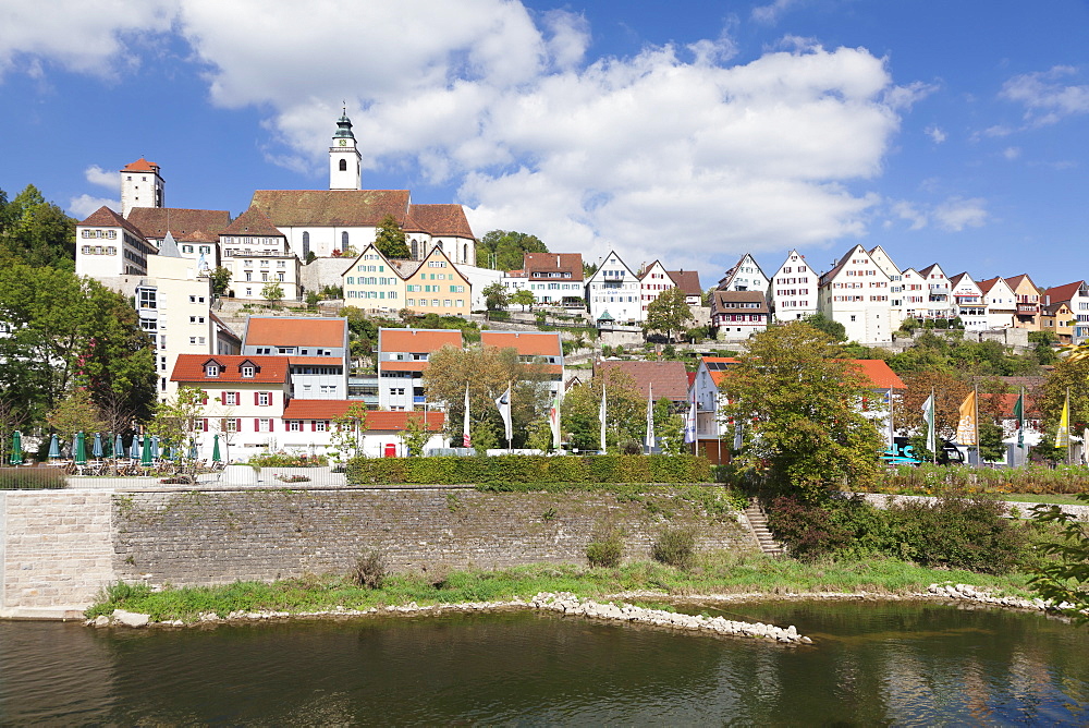 Dominican Monastery and Stiftskirche Heilig Kreuz collegiate church, Horb am Neckar, Black Forest, Baden Wurttemberg, Germany, Europe