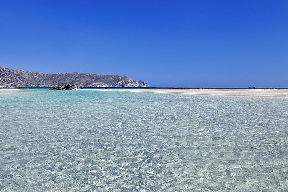 Elafonisi Beach, West Coast, natural Park, Red Sand, Crete, Greek Islands, Greece, Europe