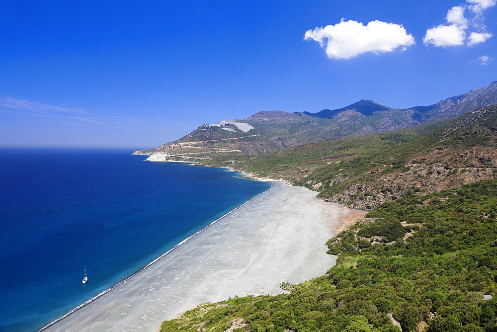 Beach of Nonza, Corsica, France, Mediterranean, Europe