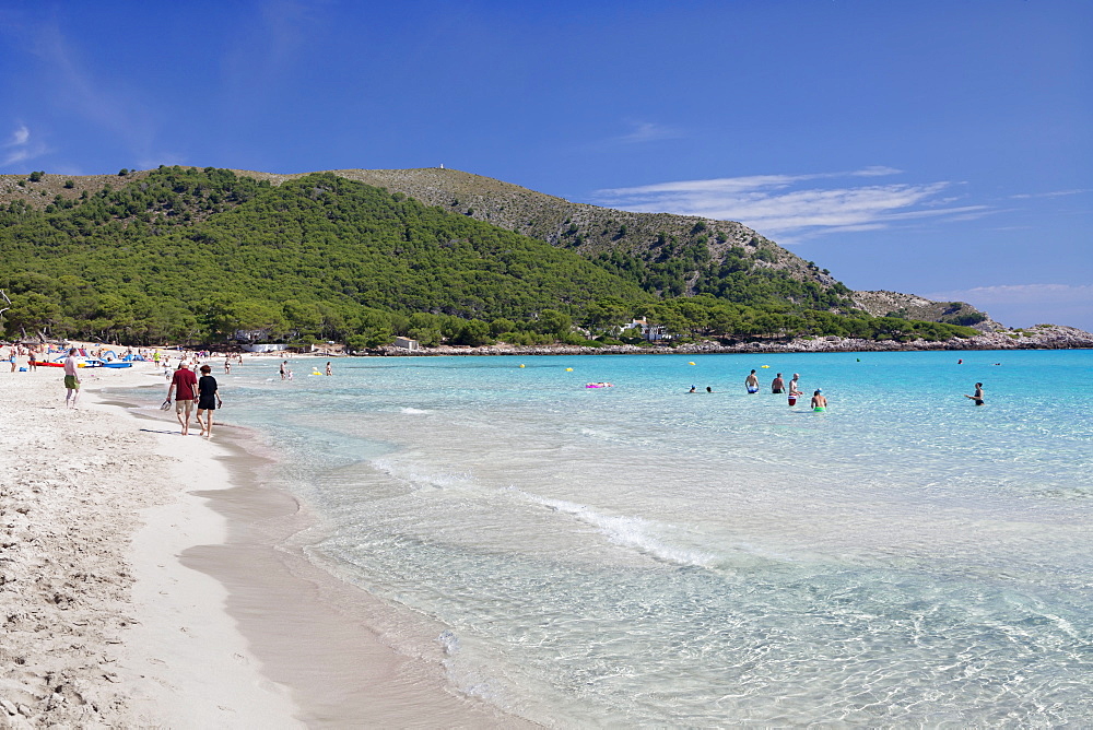 Beach, Cala Agulla, Cala Ratjada, Majorca (Mallorca), Balearic Islands, Spain, Mediterranean, Europe